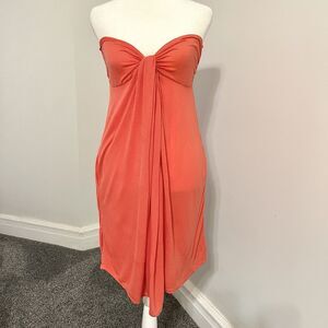 Intimately Free People Strapless Dress Size Small Smocked Stretch Back Pockets